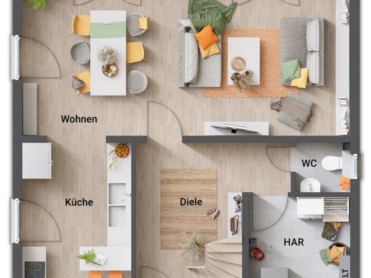 Grundriss-Stadtvilla-Flair-124-Erdgeschoss