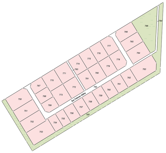 Wohngebiet Gebesee - Parzellierung 