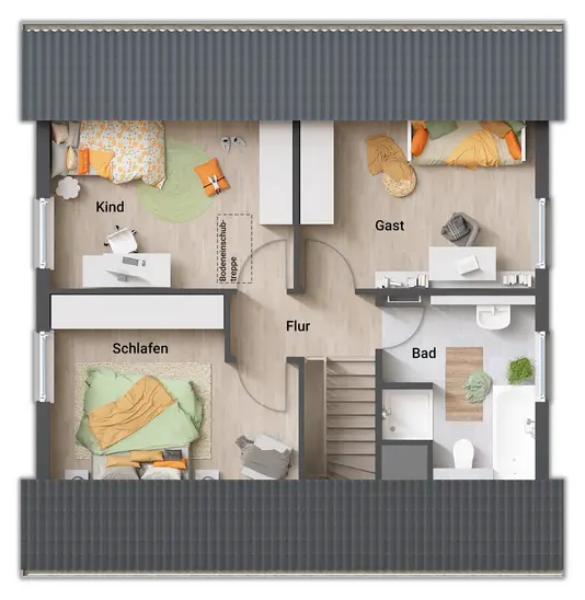 Grundriss-Einfamilienhaus-Flair-110-Dachgeschoss