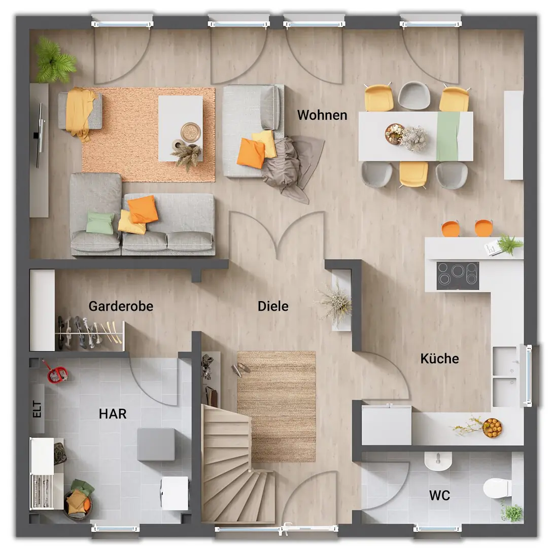 Grundriss-Stadtvilla-145-Erdgeschoss