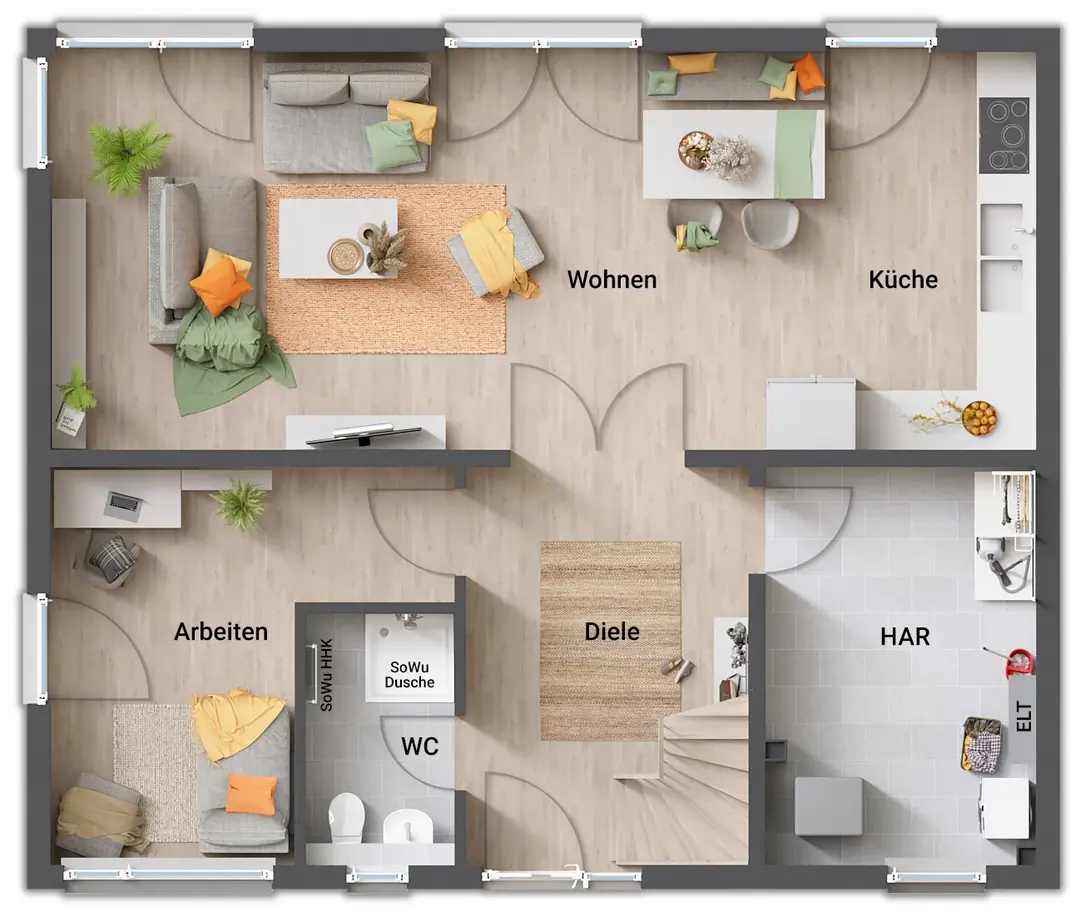Grundriss-Stadthaus-Flair-152-Erdgeschoss-grosser-HAR-Hauswirtschaftsraum